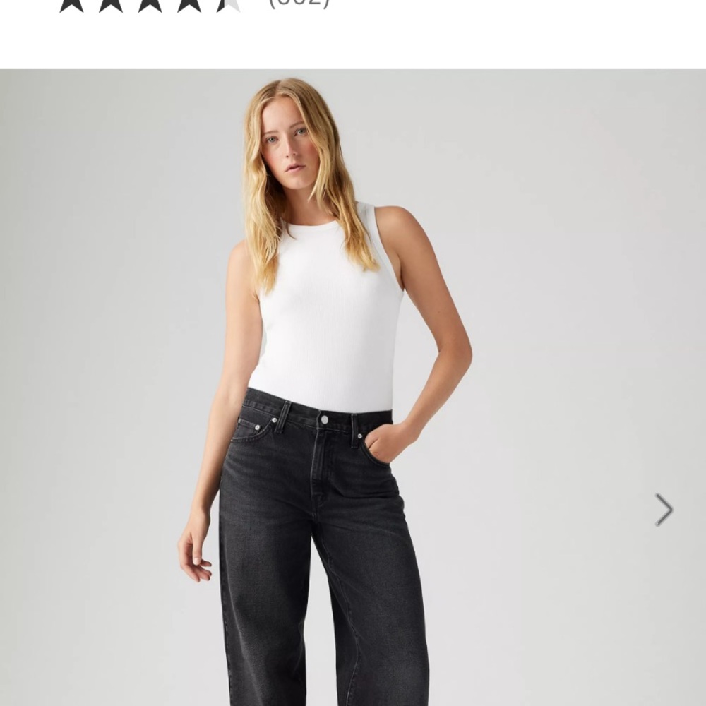 Levi's Women's Black Jeans, worn once, like new.